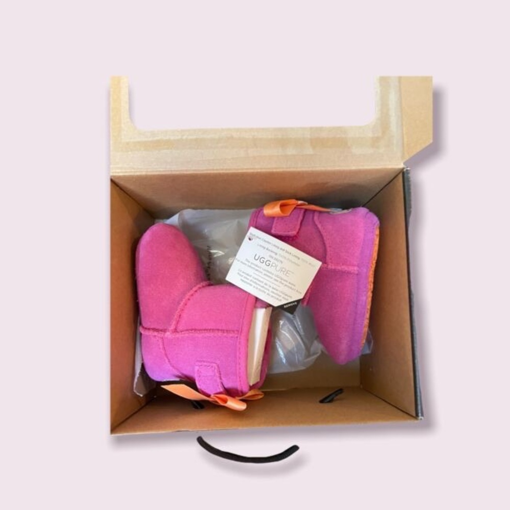UGG Jesse Bow Infant Booties - Pink